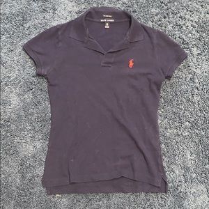 women’s navy blue ralph lauren skinny polo